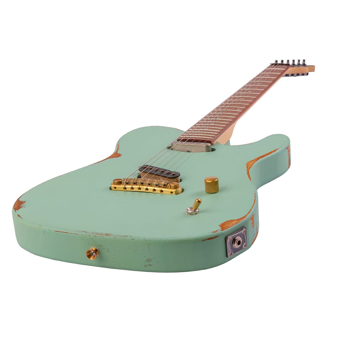 Slick Guitars SL60 SG Surf Green エレキギター - エレキギター