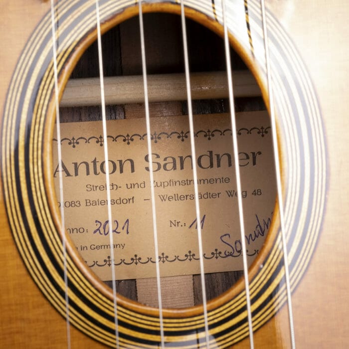 Linkshänder Favino Gypsy Jazz-Gitarre von Anton Sandner – Bild 9