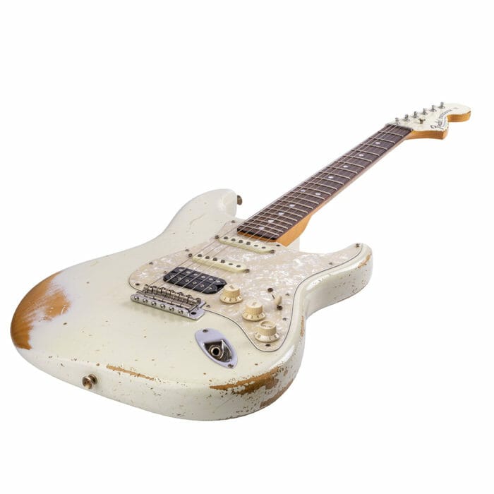 Fender Custom Shop Stratocaster ’69 Relic Aged Vintage White – Bild 4