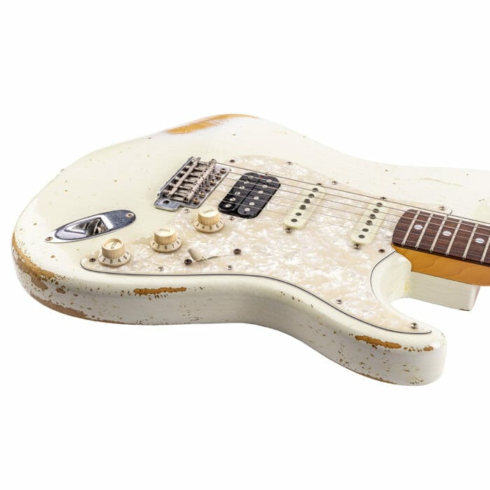 Fender Custom Shop Stratocaster ’69 Relic Aged Vintage White – Bild 5
