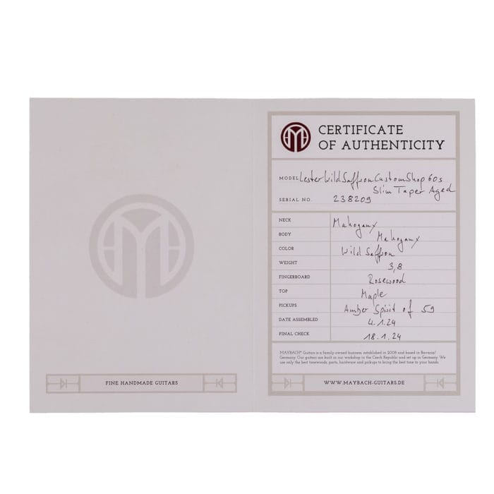 Maybach Lester Wild Saffron Custom Shop '60 Slim Taper Aged – Bild 12