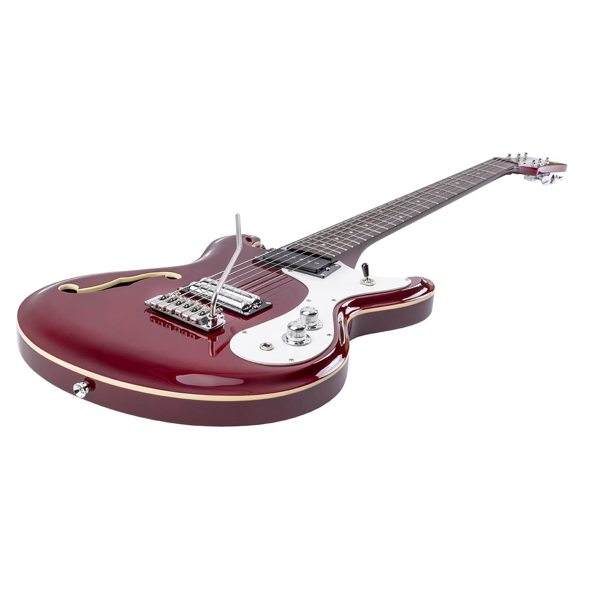 Danelectro 66 BT TR Baritone Transparent Red - Luis Guitar